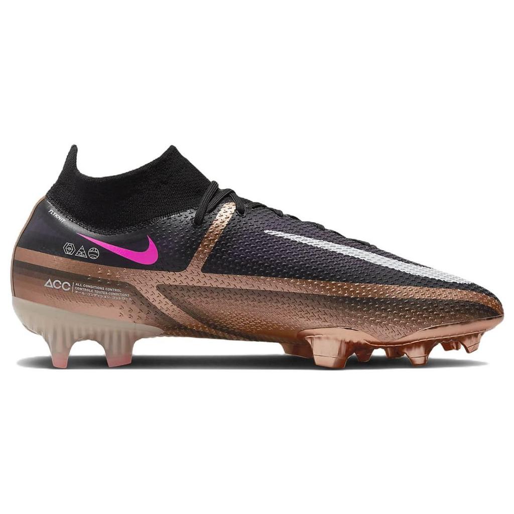 Nike Phantom GT2 Elite DF FG Generation Pack Unisex Sneakers Gold Metallic-Copper Black DR5955-810