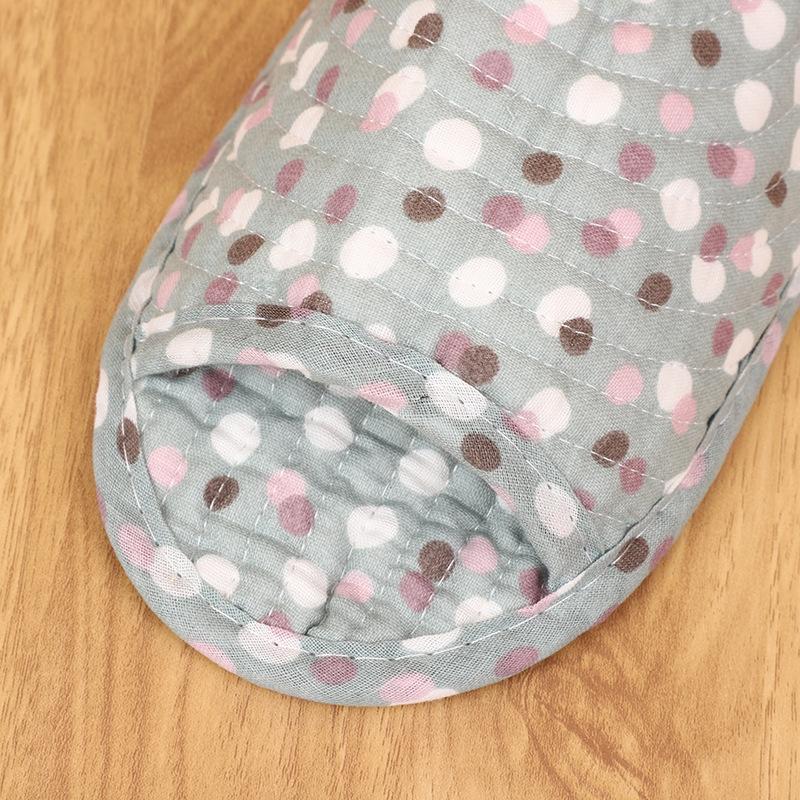 Модные женские домашние тапочки, весенне-осенние мягкие хлопковые тапочки, женские ретро-тапочки для дома и спальни с цветочным принтом, смешанный заказ