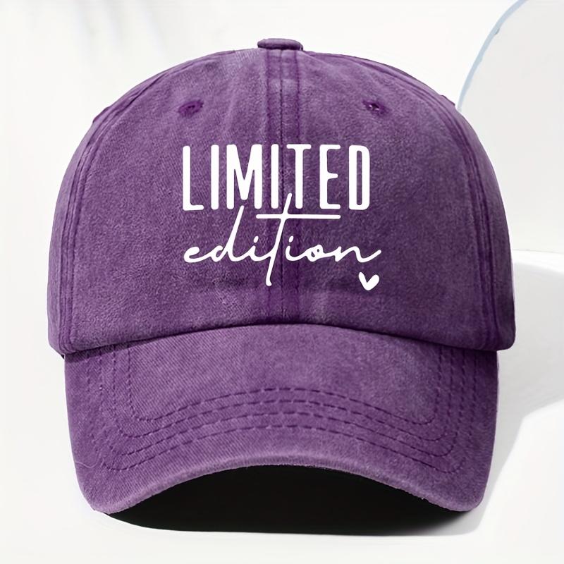 Fabric Unisex Vintage Washed Baseball Cap with Limited Edition Lettering  Adjustable Snapback Design Lightweight And Breath