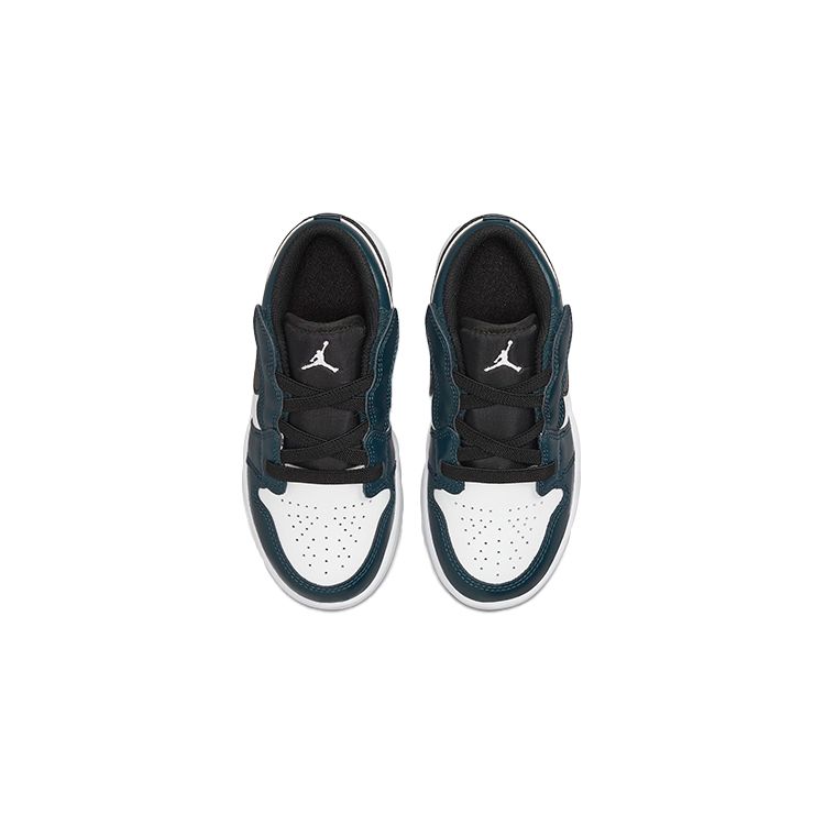 Air Jordan 1 Low ALT PS Armory Navy Kids Sneakers Blue Black White BQ6066-411