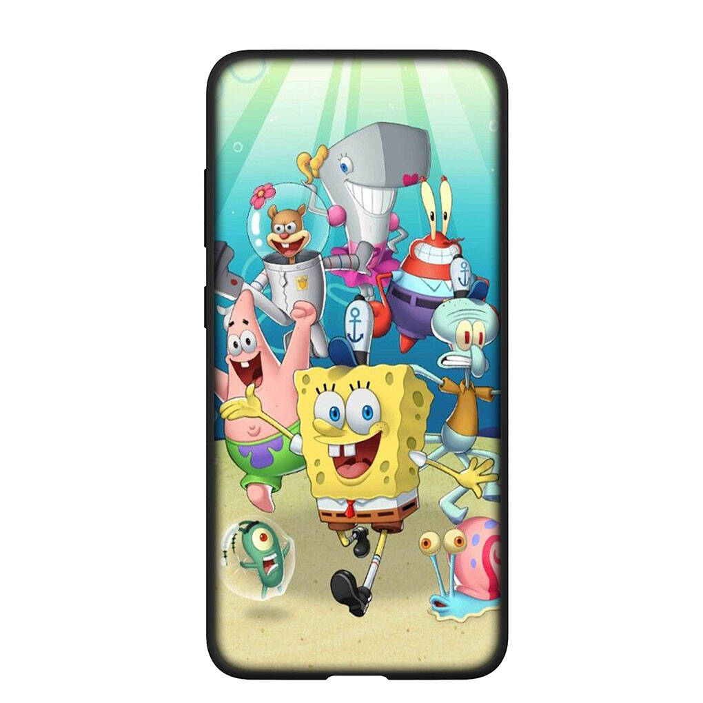 Чехол для телефона для iPhone 17 16 15 Plus Huawei P30 P20 Lite Redmi Note 14 12 11 13 Pro Max OPPO A60 A80 A40 A18 A38 Комиксы S-Губка Боб Квадратные Штаны Чехол