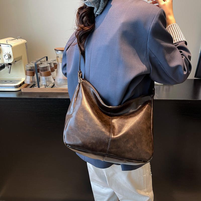 Crossbody Dumpling Retro Bag Stylish Square Bag Women Zipper Closure Casual Use