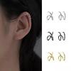 Small Niche Double Line Cross Ear Clip, Women'S Simple Ear Accessories Without Ear Holes, Versatile Ear Bone Clip With Personality And Temperament