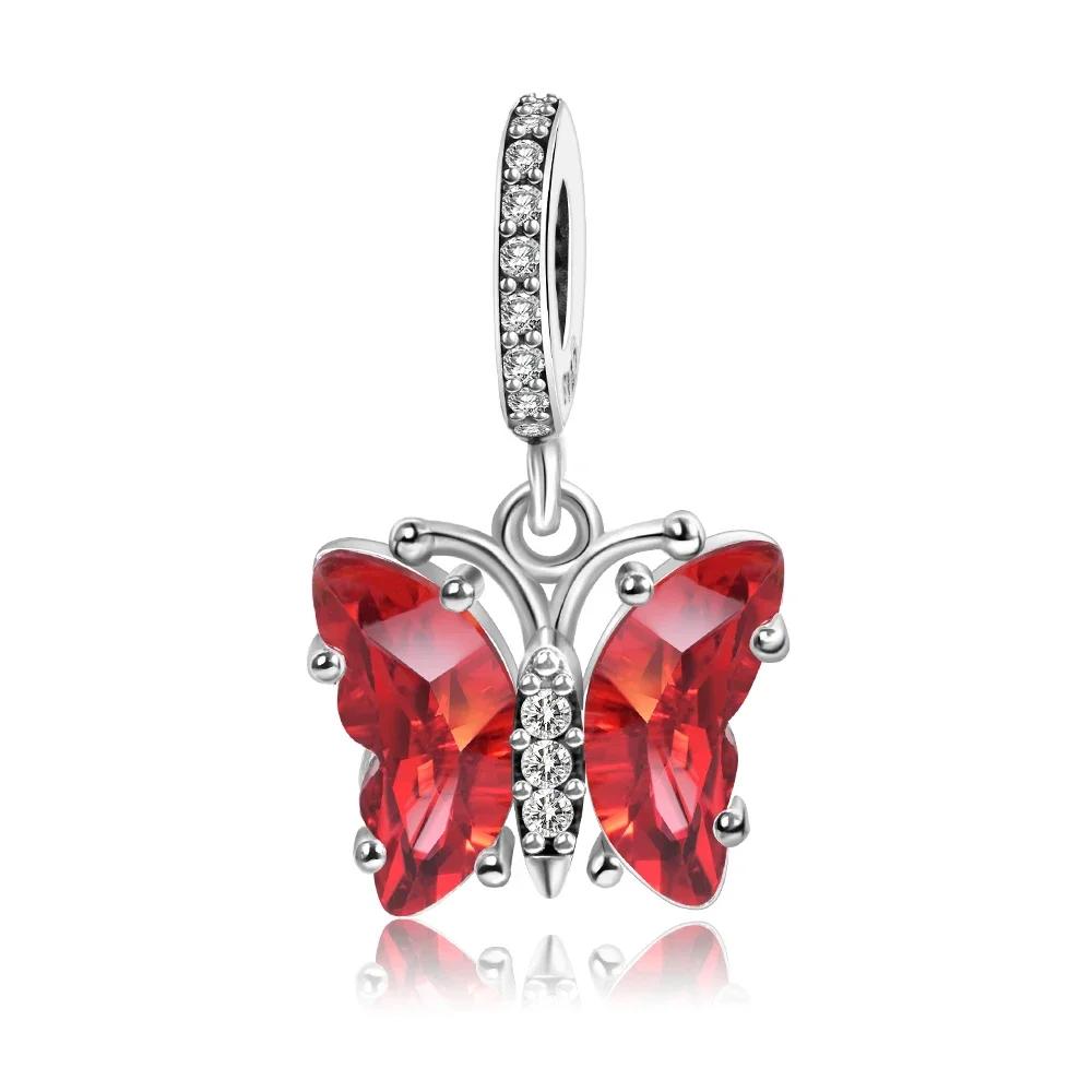 Серия Шармов-Бабочек из Стекла Coppermurano Для Женского Браслета Ожерелья DIY Изящные Ювелирные Изделия Подарок