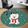 1pc Christmas Dog Chair Carpet for Office, Non slip, Soft and Durable Office Rug for Interior Decoration