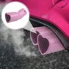 Автомобильная выхлопная труба глушитель замена выхлопной хвостовой наконечник модифицированные аксессуары в форме сердца 63мм выхлопной резонатор