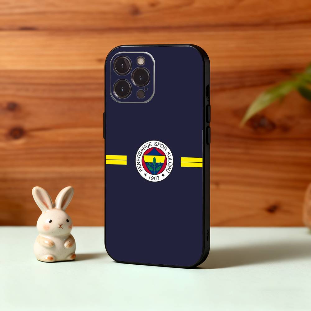 1 шт. Чехол для телефона T-Turkey Fenerbahce-E для iPhone17,16,15,14,13,12Plus,Pro Max,XS,5G Мягкий силиконовый черный чехол