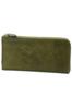 Long Wallet Zipper Type Genuine Leather Coraggio Green [Dakota] L-shaped Women's DA-36443-50