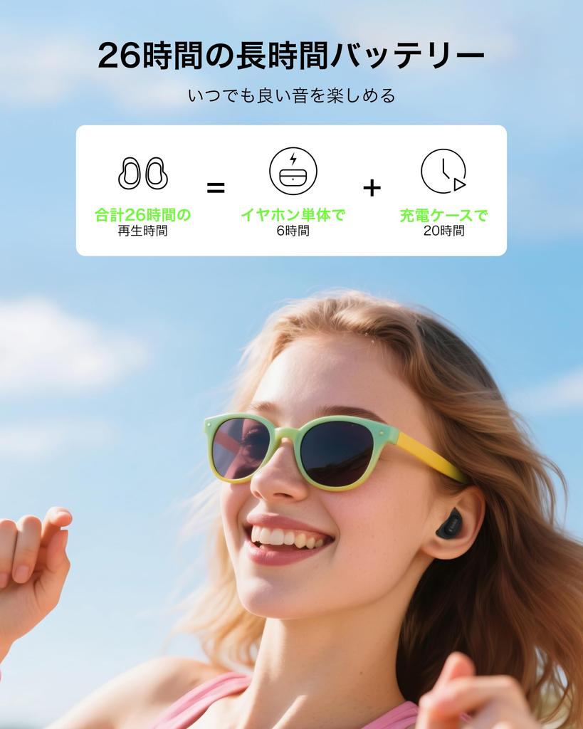 Полностью беспроводные наушники Belkin SOUNDFORM ANYWHERE, Bluetooth 5.4, 12-мм динамики, шумоподавление при звонках, 26 часов работы, Силиконовые насадки для увеличения размера,