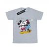 Girls Mickey Mouse Mickey And Minnie Kiss Cotton T-Shirt