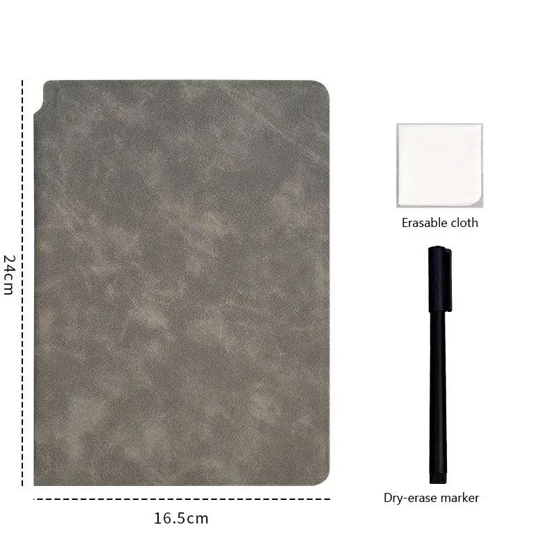 A5 Reusable Whiteboard Notebook Set with Eraser & Wipeable Board Portable Weekly Planner, Notebooks for School