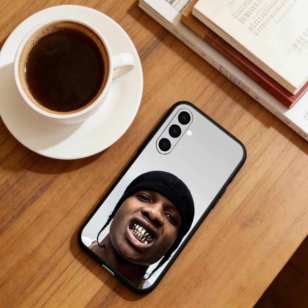 Чехол для телефона A-ASAP Rocky Rapper для Samsung Galaxy A73, A72, A71, A70, A53, A52, A51, Другие Мягкий Черный Чехол