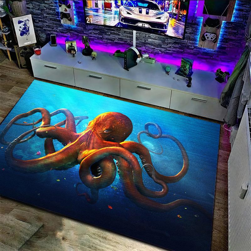 3D Киберпанк Ковер Большой Площади Комната для Киберспорта Спальня Напольный Коврик Кристальный Бархат Домашний Декор Ковер для Гостиной