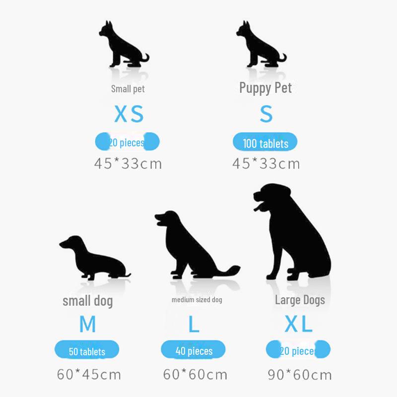 Утолщенные подгузники для домашних животных: 100 впитывающих дезодорирующих подушечек для собак, кошек и кроликов