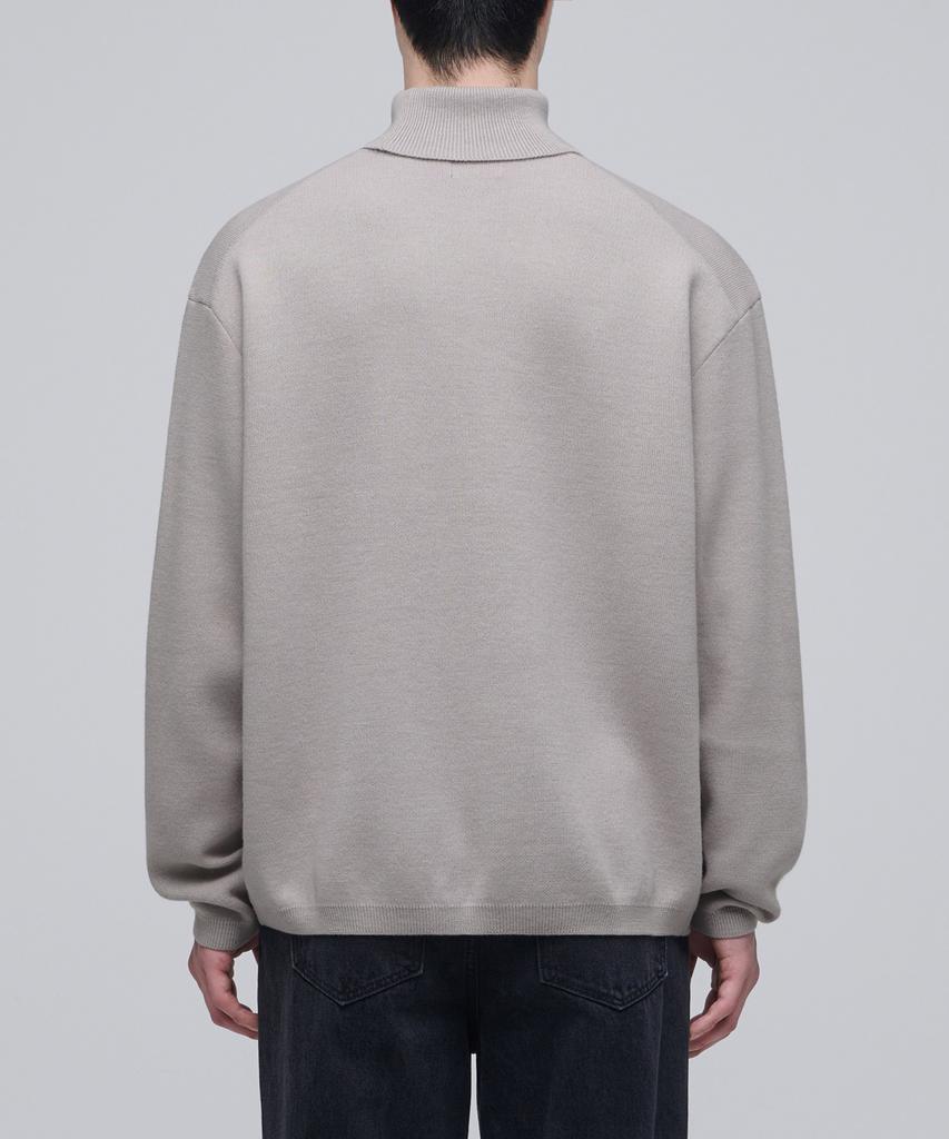 MUSINSA STANDARD Minimal Turtleneck Knit [Mushroom]