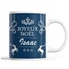 Mug - Noël Isaac Bleu - Ceramic - Printed Front/Back - 325 Ml