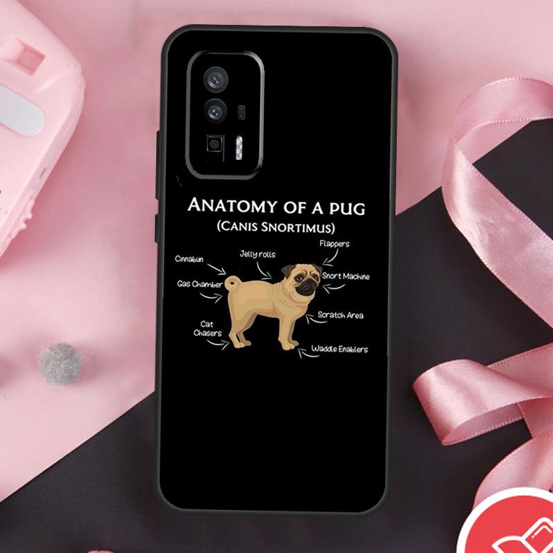 Cute Pug Dog Case For Xiaomi 13T 11T 12T Pro 12 Lite 13 14 Ultra POCO F6 F5 M6 X3 X5 X6 Pro F3 M5s Cover