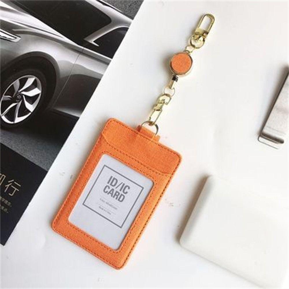 Extendable Retractable Badge Reel Pull Keyring Easy Pull Buckle ID Lanyard Key Ring Name Tag Elastic Metal Badge Holder