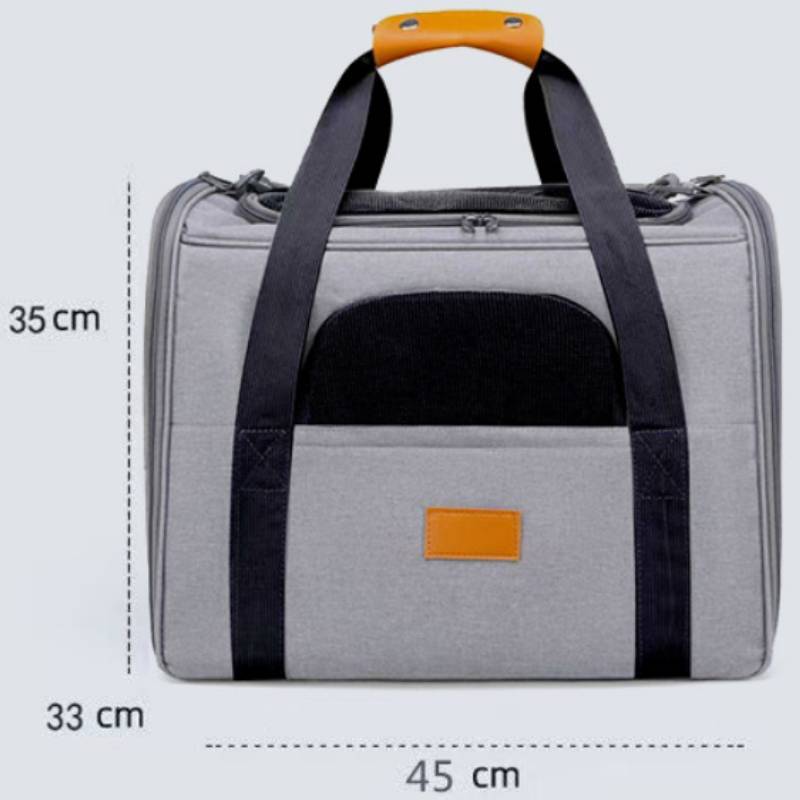 Foldable Cat Bag With Breathable Mesh And Lightweight Oxford Fabric For Outdoor Use