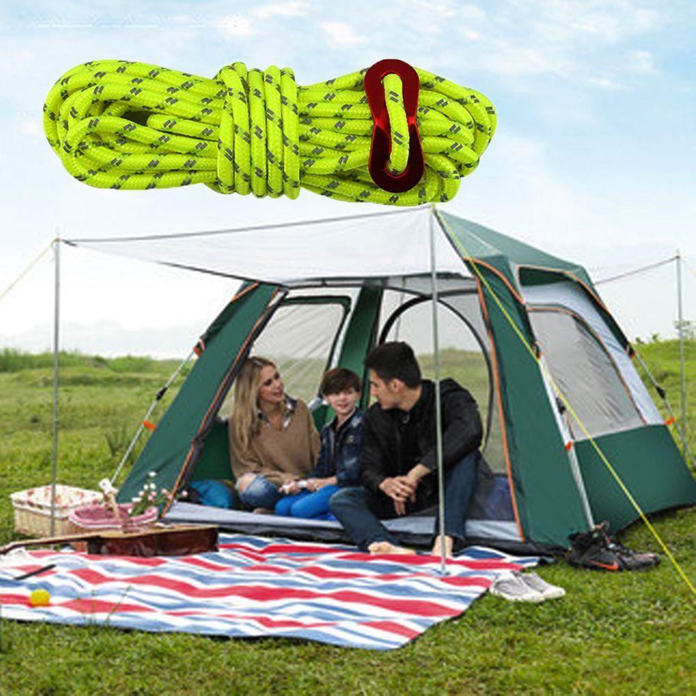 4 метра ветровой трос 4 мм аксессуары для палаток высокое качество светоотражающие с крючками для кемпинга