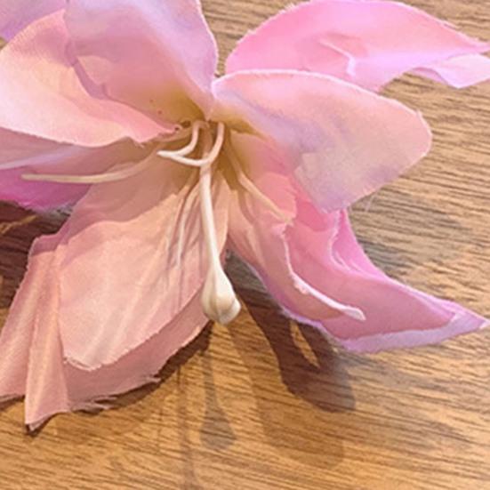 Women Hairpin Secure Grip Realistic Flower Design Hair Clip Non-Fading Lightweight Decorative Hair Accessories