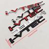 QLN2 Car Accessories Styling Logo i-VTEC Badge Metal Fender Side Emblem Decals For Honda Civic Si Type R Accord CRV Acura TSX RSX Fit