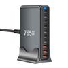 Многопортовое GaN-зарядное устройство 765 Вт Power Delivery Быстрая зарядка Материал ABS PC 10-портовая USB-станция зарядки