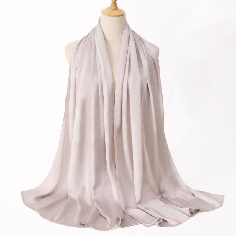 МОДНЫЕ МЕДИНСКИЙ ШЕЛКОВЫЙ ХИДЖАБЫ ИЗ жатого АТЛАСНОГО ШЕЛКА ЖЕНСКИЕ ДЛИННЫЕ ОДНОТОННЫЕ ЦВЕТНЫЕ ОДНОТОННЫЕ ХИДЖАБЫ Повязка на голову макси исламский Sjaal 180*70 СМ