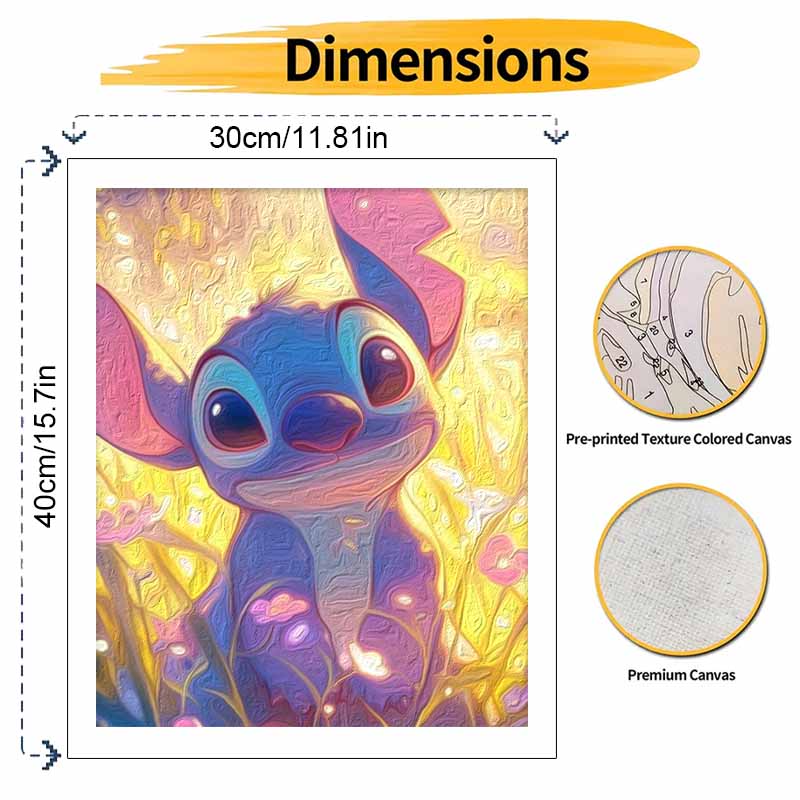Disney Набор для рисования «Цветок стежком» Декор для дома на стену Ручной работы Подарок Арт-поделки Холст Сделай сам Раскраска по номерам Для взрослых Декор спальни 130