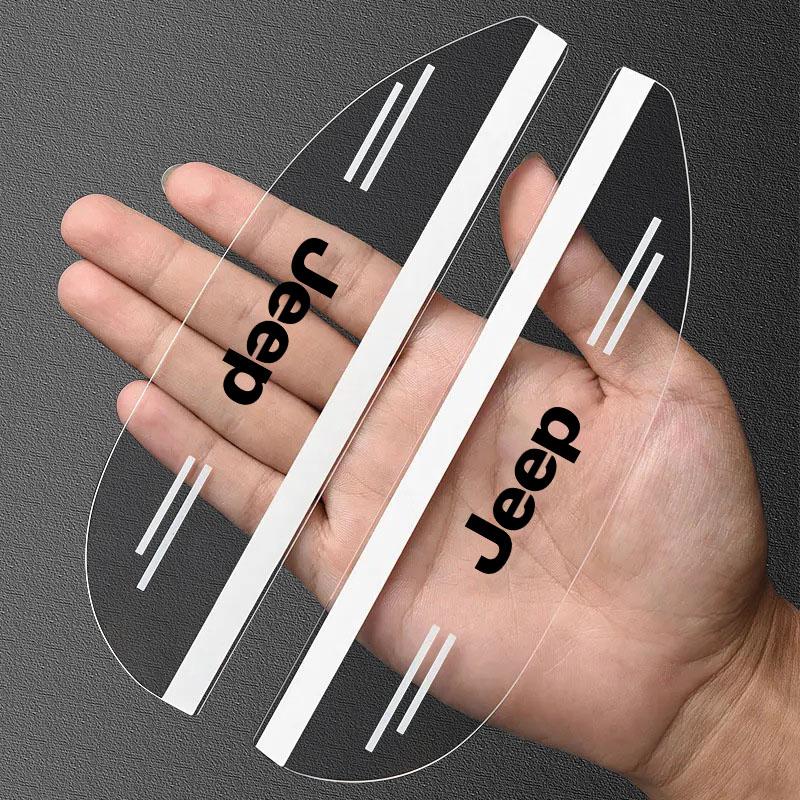 2 шт. наклейка на зеркало заднего вида автомобиля, дождевая бровь, водонепроницаемая накладка на боковое зеркало для Jeep Renegade Wrangler JK JL Grand Cherokee Compass Patriot и т.д.