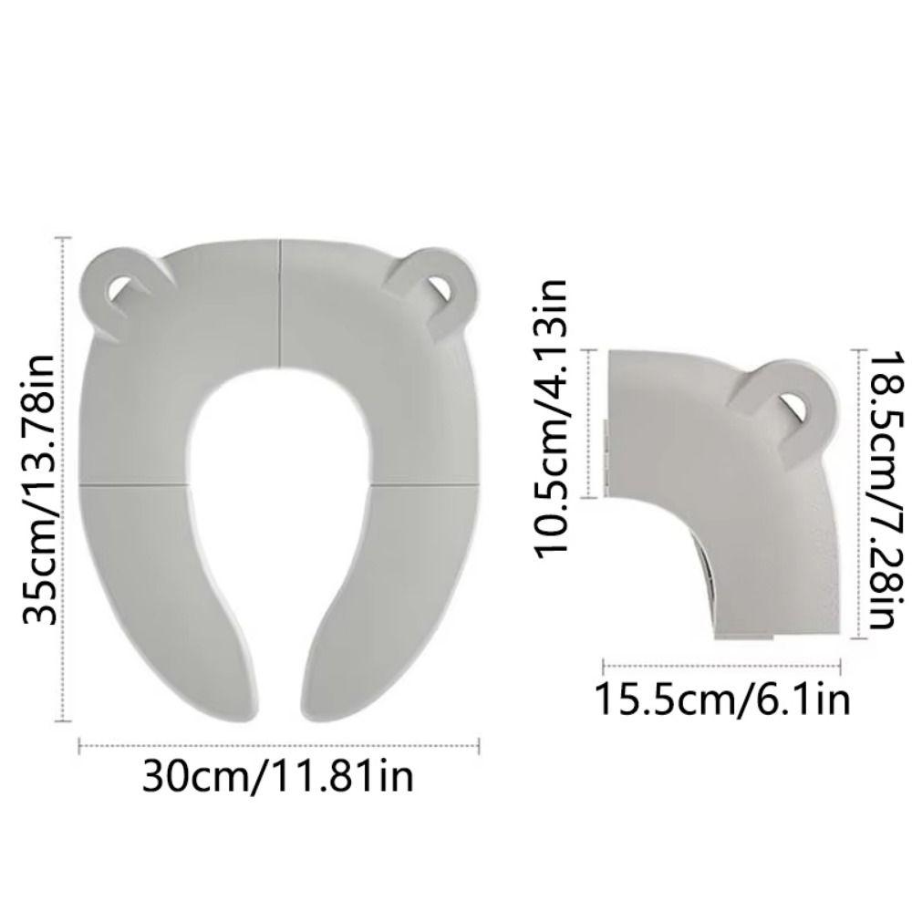 Storage Bag Baby Folding Potty Seat Non-Slip Children Potty Chair Pad  Travel