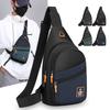 Large Capacity Men's Chest Bag Korean Oxford Cloth Shoulder Bag Multifunctional Small Backpack Outdoor Sports Chest Bag.