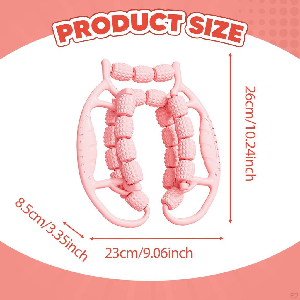 Massage Roller 23 Wheels Circular Leg Clamp Muscle Relaxer for Elbow Thighs Legs