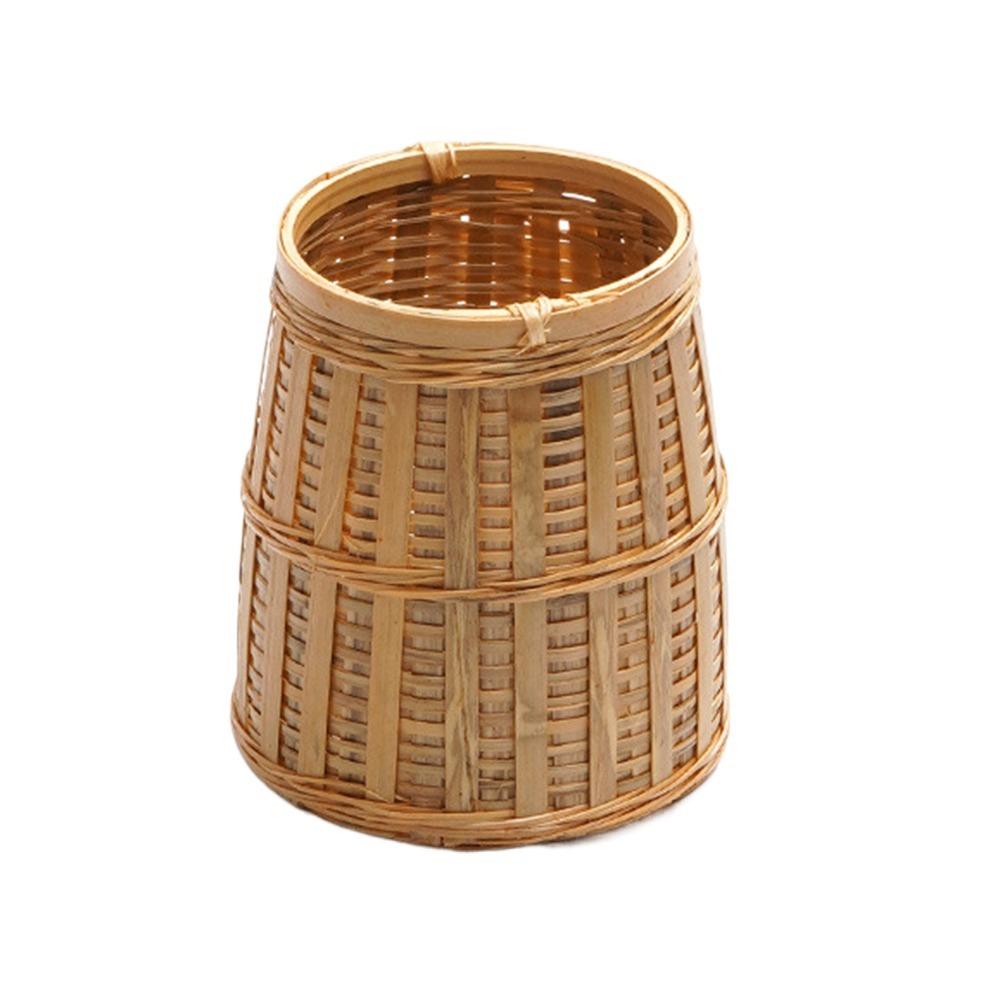 Natural Tea Ceremony Display Baskets Handmade Pencil Holder Multipurpose Makeup Brush Holder Home