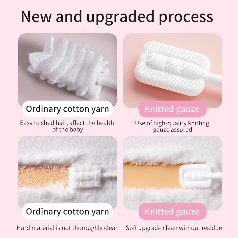 Новый одноразовый детский очиститель языка, детский очиститель полости рта, марлевый очиститель языка без клея, кованый детский очиститель языка, очиститель полости рта для младенцев