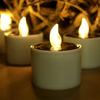 6pcs Warm White Candles Lights Solar Flickering Candles New Sensor Decor Lamp  Garden Lighting