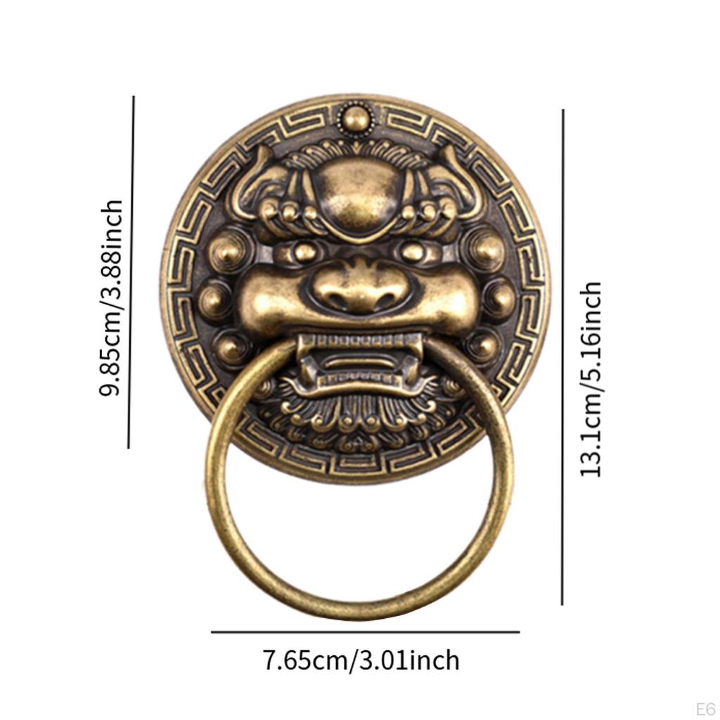 Decorative Front Door Knocker ,Vintage Brass Gate ,Door Pull Handle