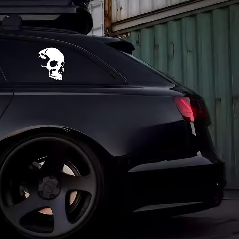 Расширенная текстура скелета черепа Дизайн приключений на открытом воздухе, наклейки для приключений на открытом воздухе украшения на природную тематику прочный винил