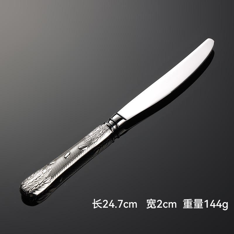 Пшеничный колос 304 столовые приборы в западном стиле нож и вилка для стейка ложка чайная ложка чайная вилка высококачественная гостиничная ковка столовые приборы нож и вилка