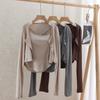 Кардиган из двух частей Tencel Slim Fit и подтяжки с подкладкой для женщин