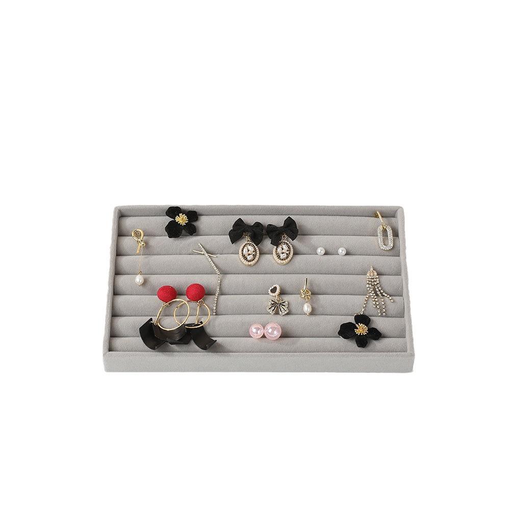 Multi-Style Plush Jewelry Storage Box with Drawers