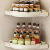 Пластиковая полка для специй с возможностью вращения без сверления, полка для хранения шампуней, полка для ванной комнаты, ванная комната