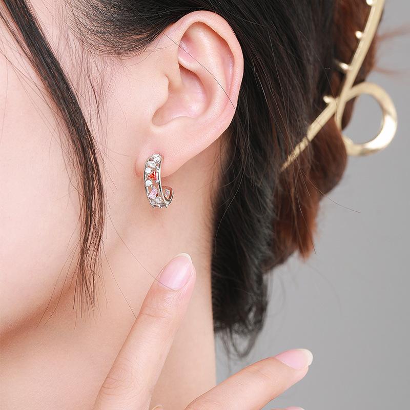 Танциз стерлингового серебра 925 пробы циркон серьги серьги-капли для женщин подарки на свадьбу