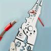 1Pcs Adjustable Wire Stripper Foldable Cable Cutting Nippers Stripping Tool  Electrician Pliers