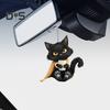Акриловый кулон с ремешком в виде кошки, маленькая черная кошка, автомобильная подвеска, многофункциональное зеркало, окна, сумки, ключи, подвесное украшение