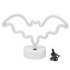 Bat Neon Signs Unique Halloween Neon Lights Decorations with Base USB Or Battery Operated for