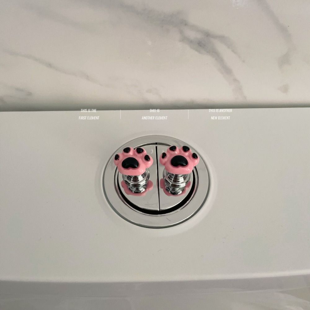 Милая кнопка смыва унитаза, экономящий труд переключатель для унитаза, прочный подъемник крышки унитаза