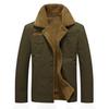 Men Winter Warm Jackets Solid Color Full Sleeve Thickening Outerwears Plus Size