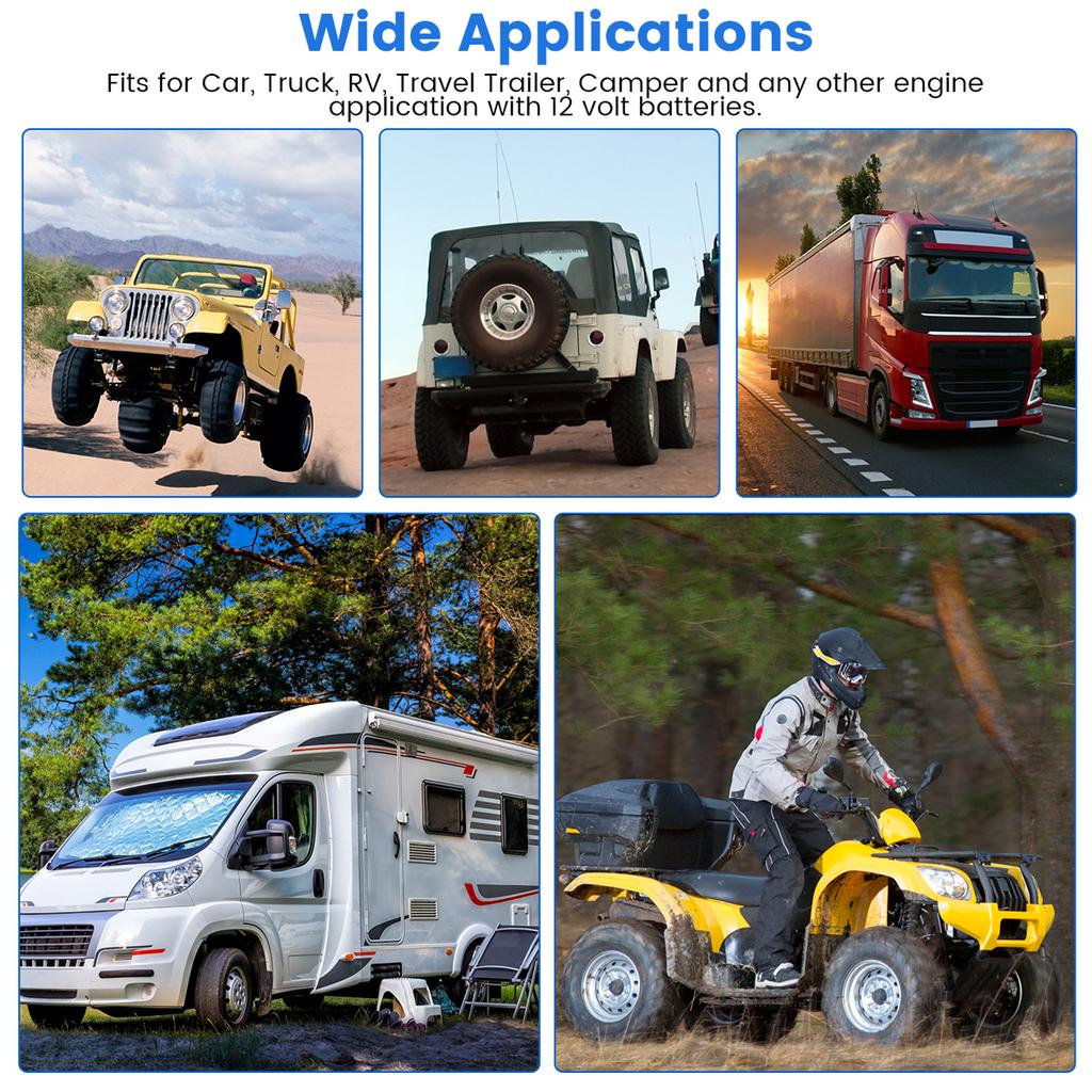 12V Battery Relay Switch Dual Remote Car Battery Disconnect Relay Anti-Theft Battery Shut Off Switch Isolator Battery Isolator