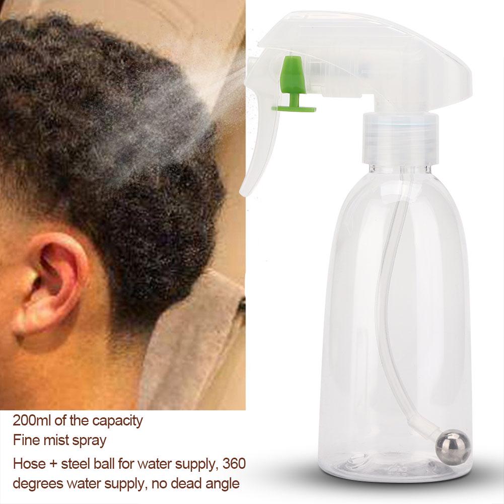 200ml Hairdressing Spray Bottle Hair Salon Soft Hose 360 Degrees Spray BottleWater Bottle